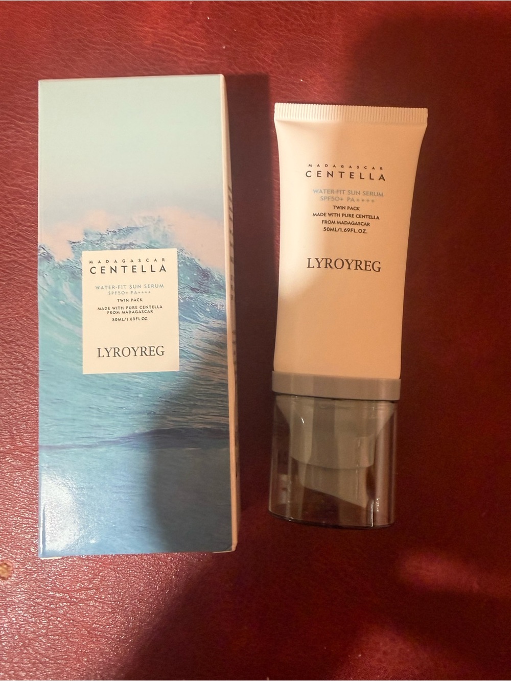 LYROYREG Madagascar Centella Water-Fit Sun Serum SPF50+ PA++++ Face 50ml
